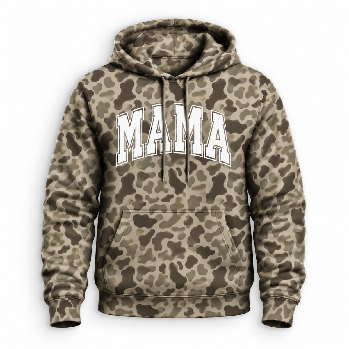 Camo MAMA Thermal Hoodie - Stay Warm and Stylish in High Definition Camouflage