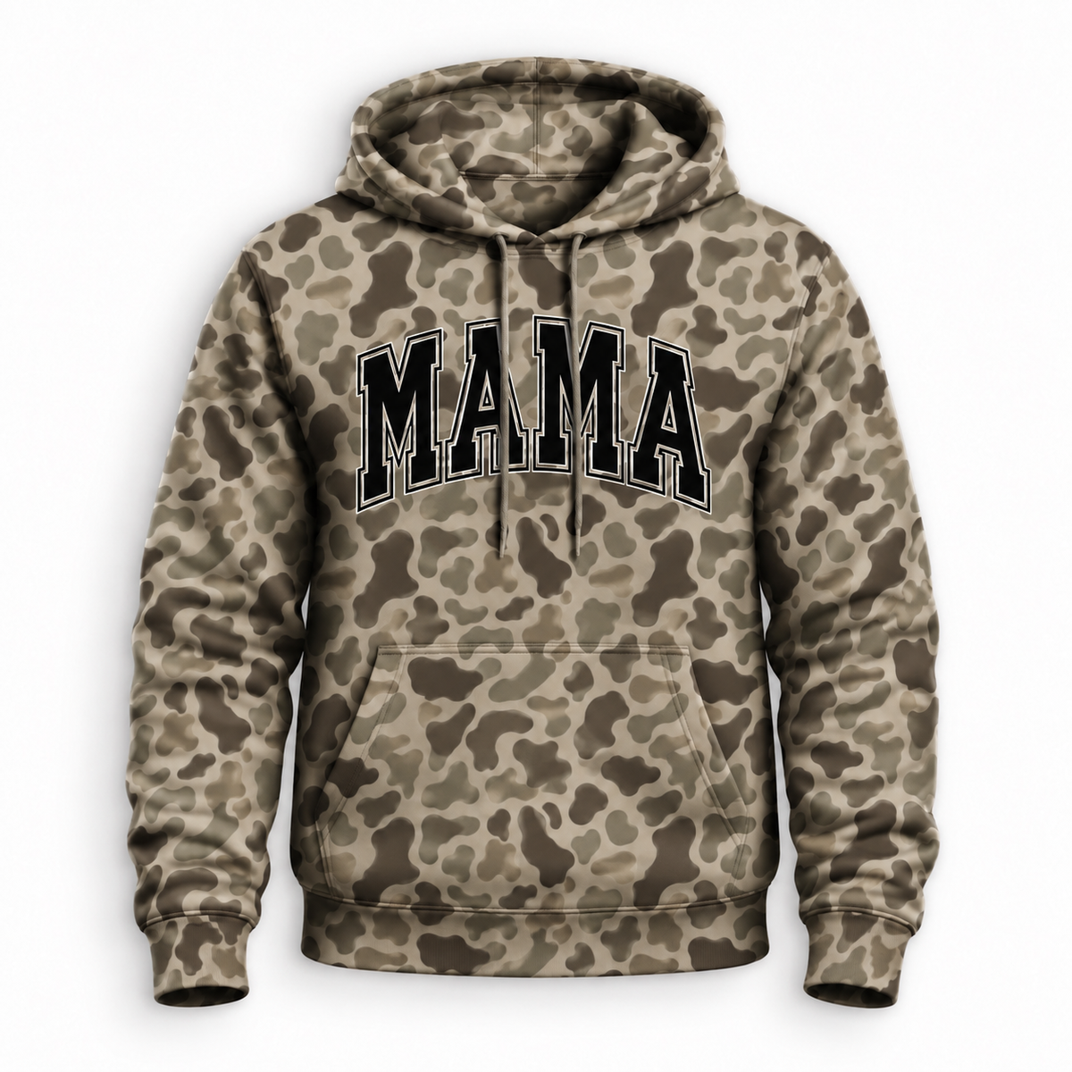 Camo MAMA Thermal Hoodie - Stay Warm and Stylish in High Definition Camouflage
