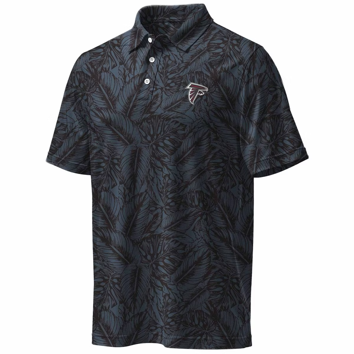 NFL Atlanta Falcons Men's Polo T-Shirt with Team Print Design for Fans