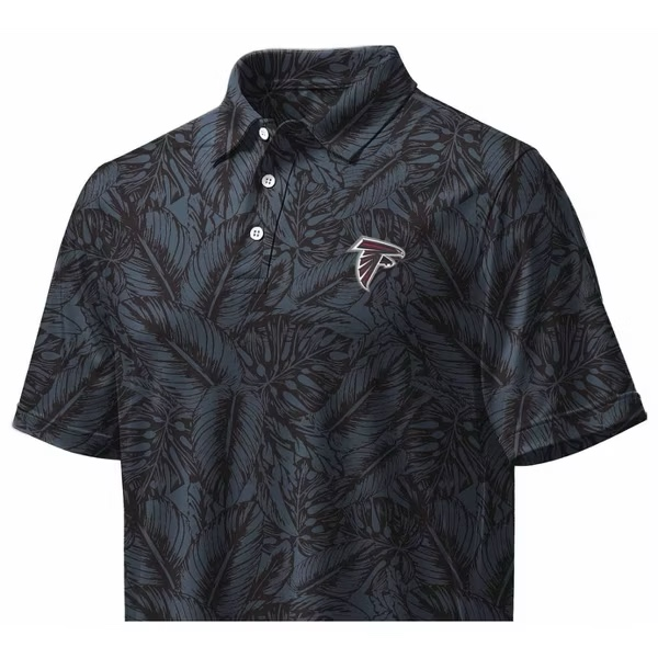 NFL Atlanta Falcons Men's Polo T-Shirt with Team Print Design for Fans