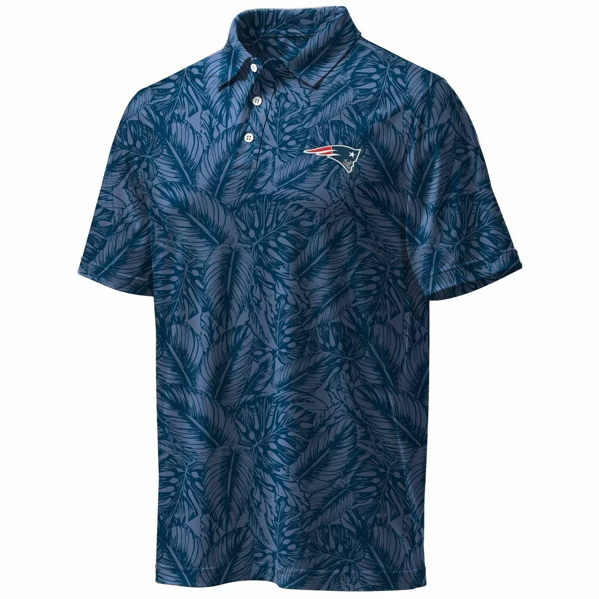 NFL New England Patriots Men's Print Polo Shirt - Team Spirit Casual Wear