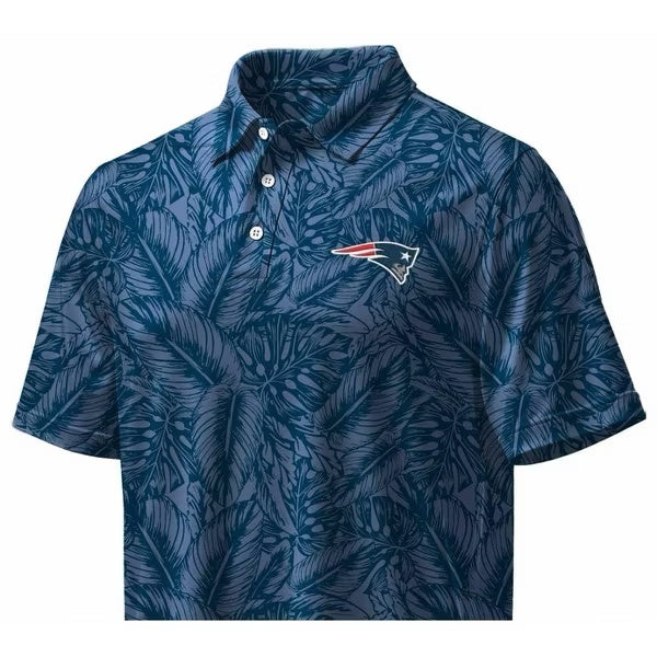 NFL New England Patriots Men's Print Polo Shirt - Team Spirit Casual Wear
