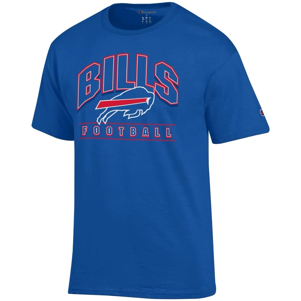 Men's Champion Buffalo Bills Football T-Shirt in Royal Blue for Fans