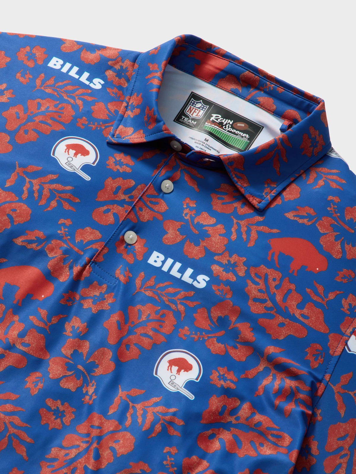 BUFFALO BILLS THROWBACK PERFORMANCE POLO