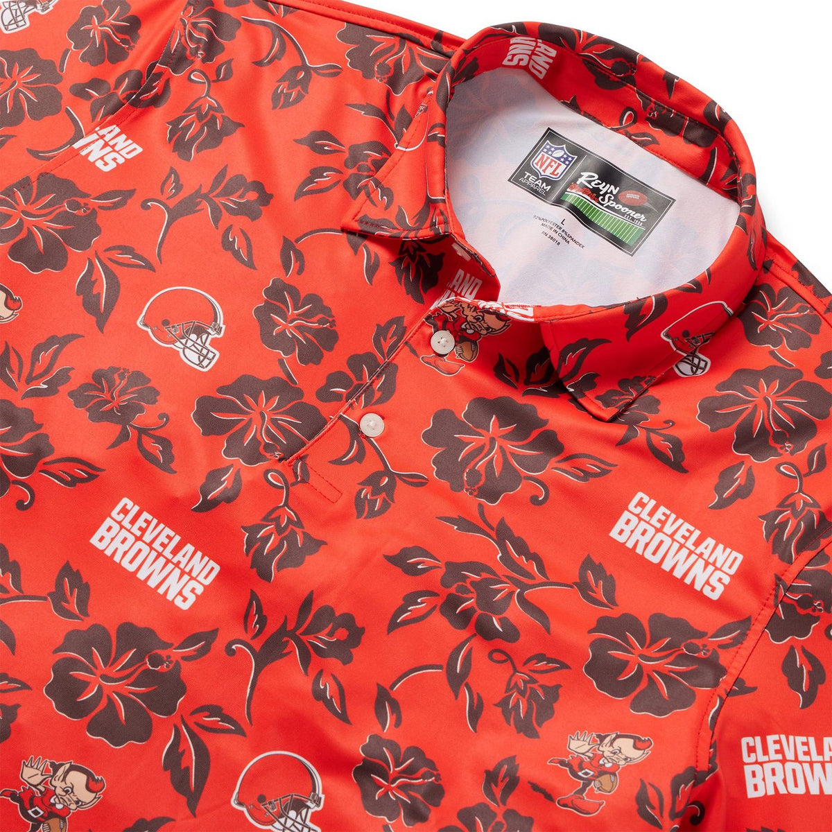 CLEVELAND BROWNS PUA PERFORMANCE POLO