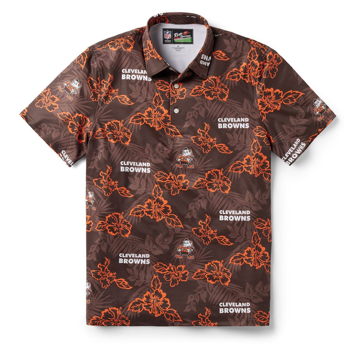 CLEVELAND BROWNS THROWBACK PERFORMANCE POLO
