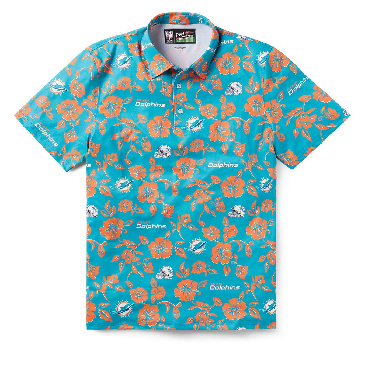 MIAMI DOLPHINS PUA PERFORMANCE POLO