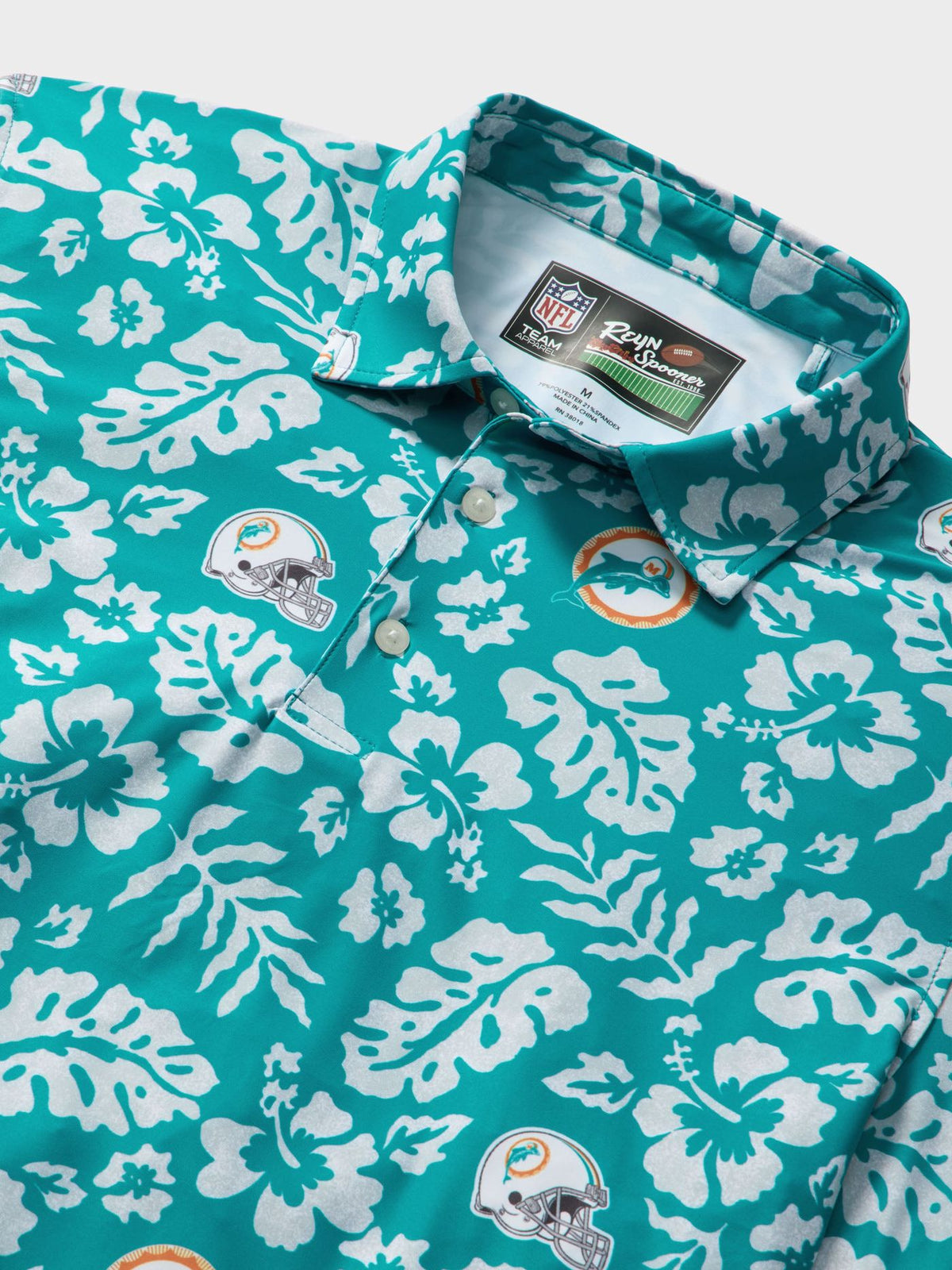 MIAMI DOLPHINS THROWBACK PERFORMANCE POLO