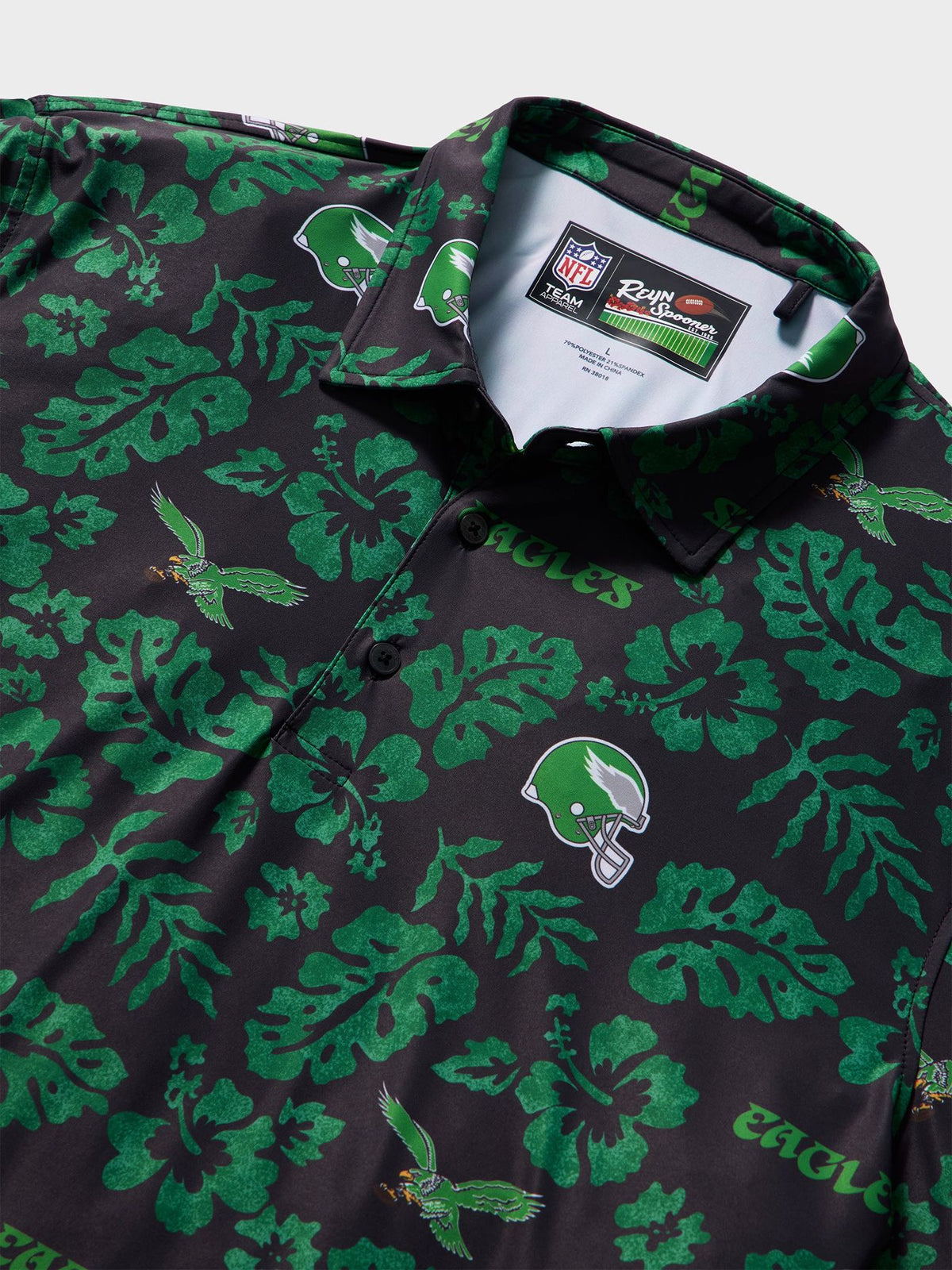 PHILADELPHIA EAGLES THROWBACK PERFORMANCE POLO