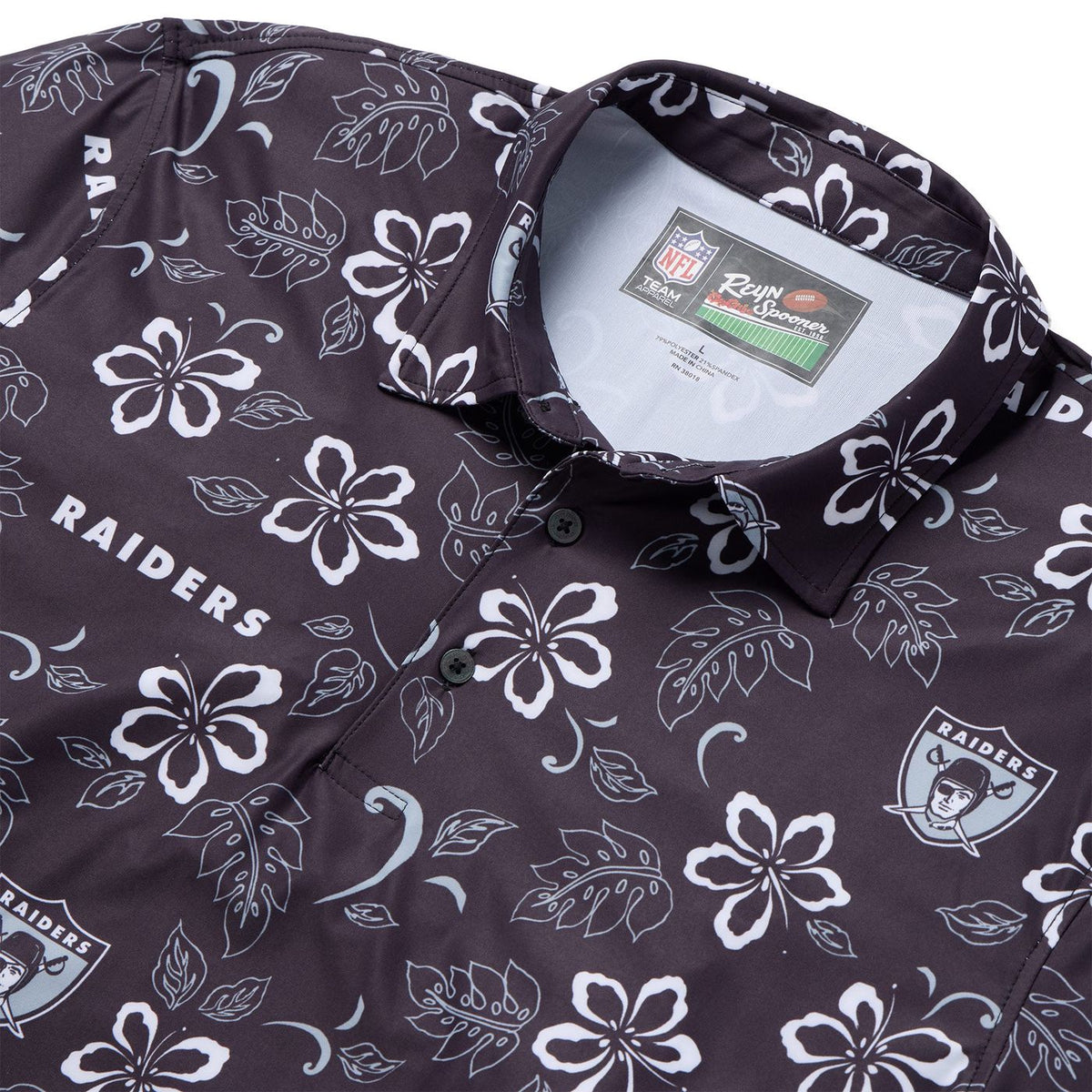 RAIDERS THROWBACK PERFORMANCE POLO