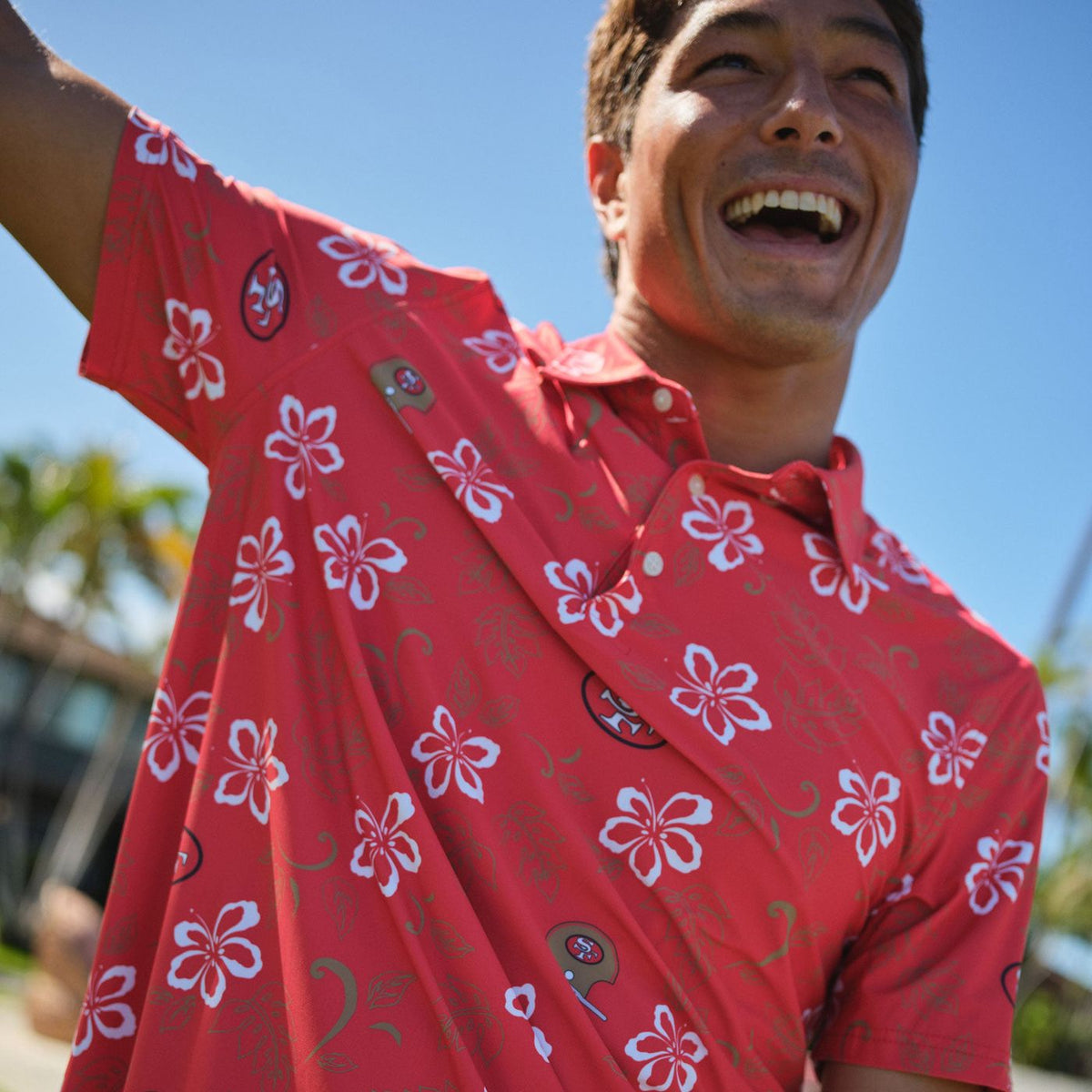 SAN FRANCISCO 49ERS THROWBACK PERFORMANCE POLO
