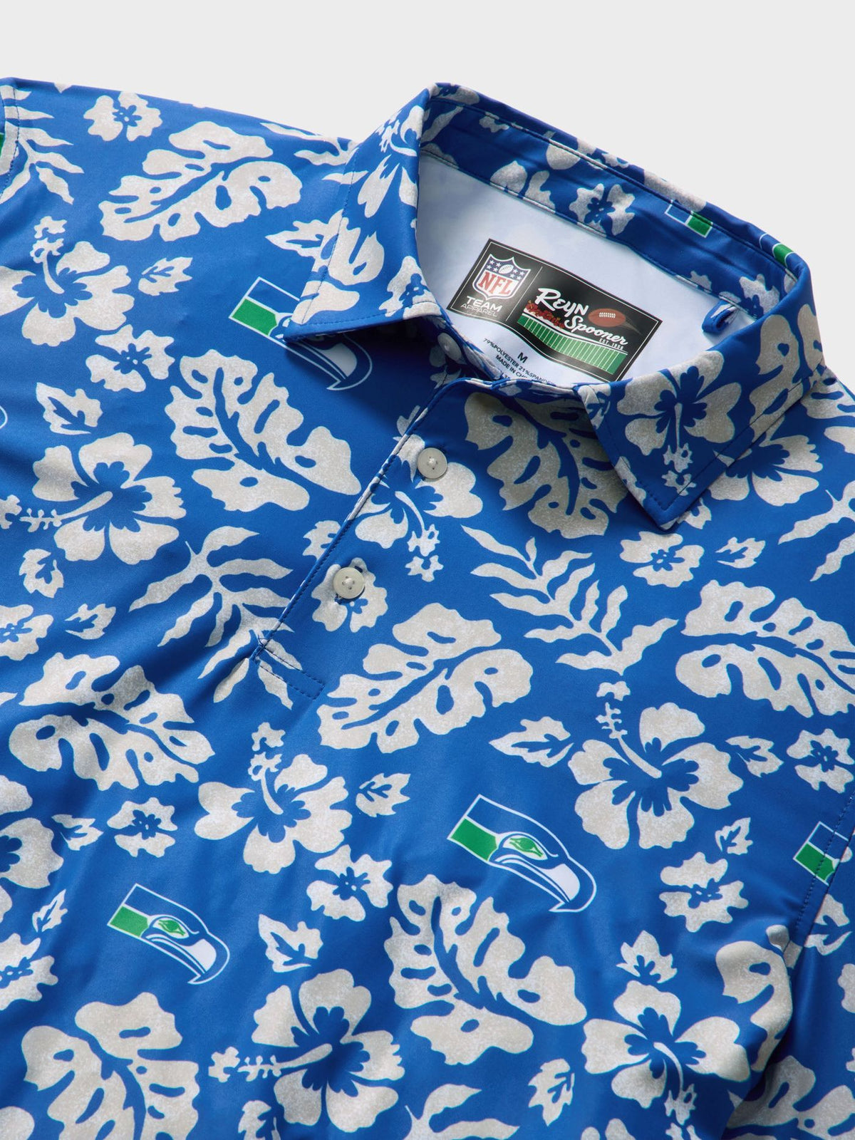 SEATTLE SEAHAWKS THROWBACK PERFORMANCE POLO