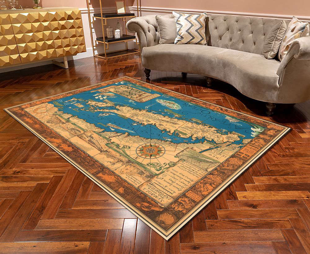 A Map Of Long Island Area Rectangle Rug Home Decor A Map Of Long Island Area Rectangle Rug Home Decor