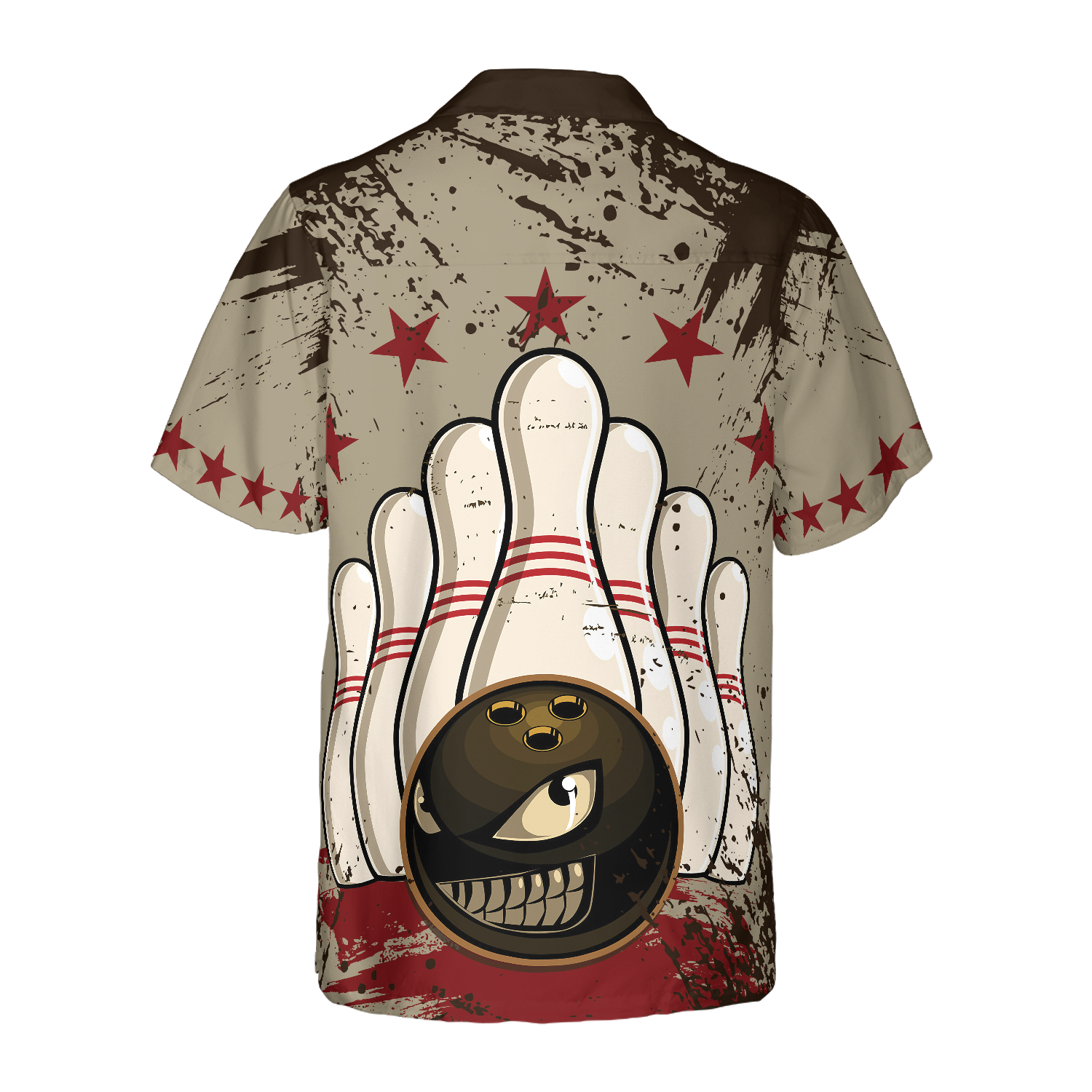 Bowling Ball Vintage Background Hawaiian Shirt