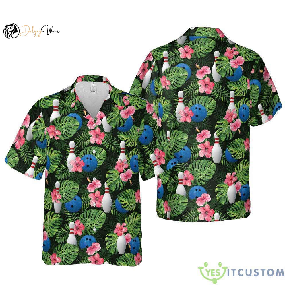 Bowling for Men, Women, Aloha Shirt Summer Hawaiian Shirt
