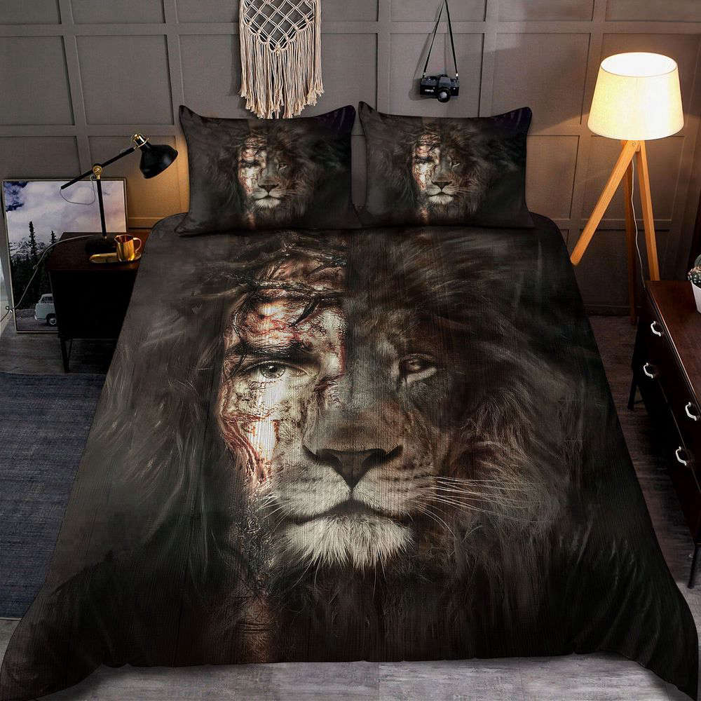 Divine Christ Jesus Lion Art Bedding Set – Exquisite Tmarc Tee