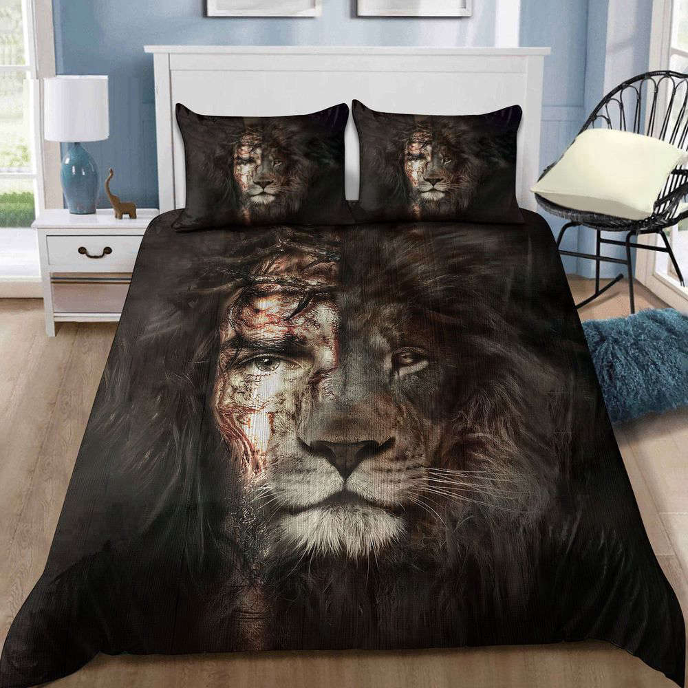 Divine Christ Jesus Lion Art Bedding Set – Exquisite Tmarc Tee Divine Christ Jesus Lion Art Bedding Set – Exquisite Tmarc Tee