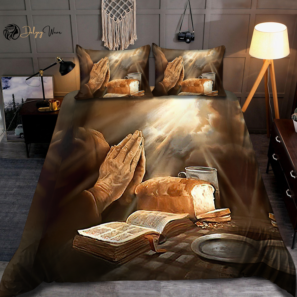 Divine Christian Jesus Bedding Set Gift – Embrace Comfort and Faith