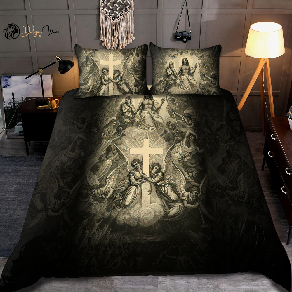 Divine Christian Jesus Bedding Set: Perfect Gift for Faithful Followers