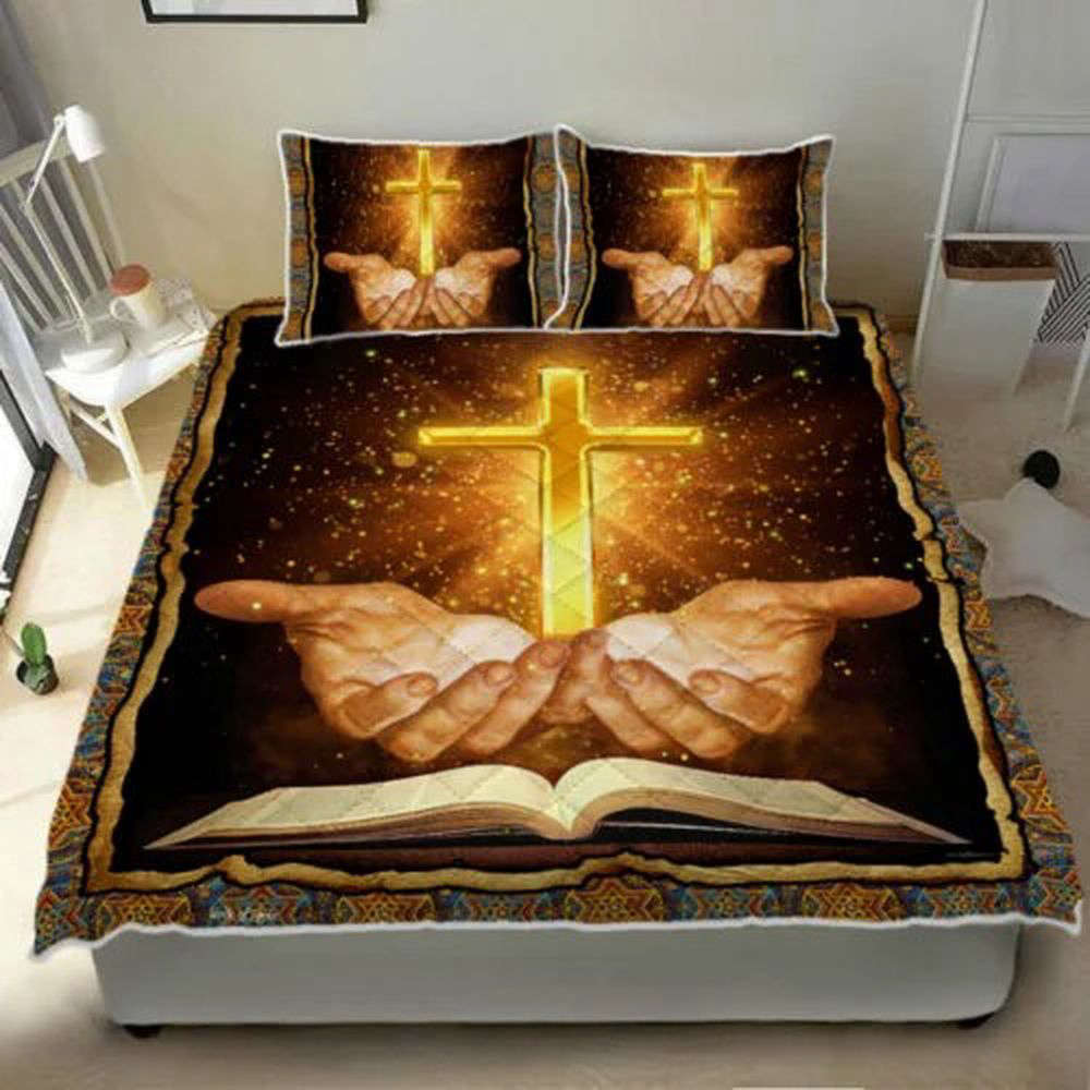 Divine Jesus Bible Quilt Bedding Set – Perfect Gift for Faithful Believers Divine Jesus Bible Quilt Bedding Set – Perfect Gift for Faithful Believers