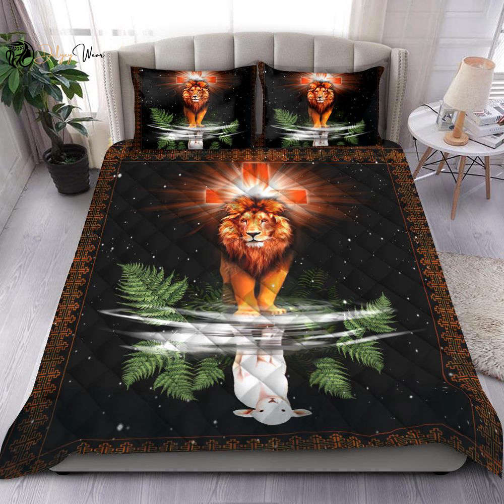 Divine Jesus Quilt Bedding Set – Heavenly Comfort for Optimal Sleep