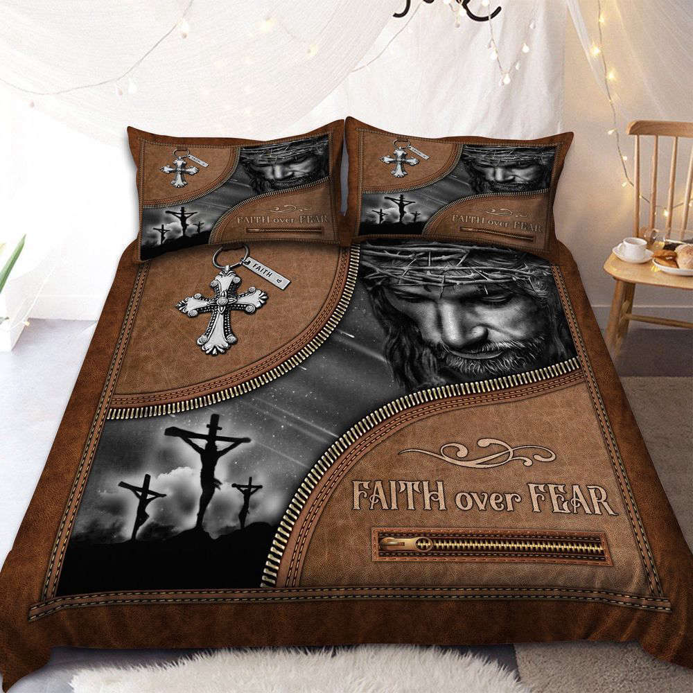 Embrace Faith with Jesus Bedding Set – Pi08012102: Defeat Fear & Sleep Peacefully Embrace Faith with Jesus Bedding Set – Pi08012102: Defeat Fear & Sleep Peacefully