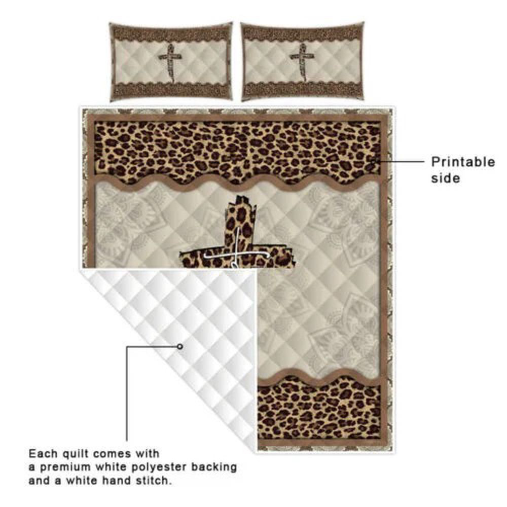 Faith Jesus Leopard Quilt Bedding Set: Embrace Comfort & Style with Our Jesus Bed Set Faith Jesus Leopard Quilt Bedding Set: Embrace Comfort & Style with Our Jesus Bed Set