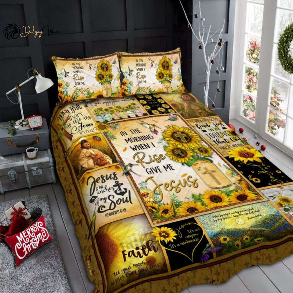 Give Me Jesus Quilt Bedding Set – Find Peace & Comfort in Your World