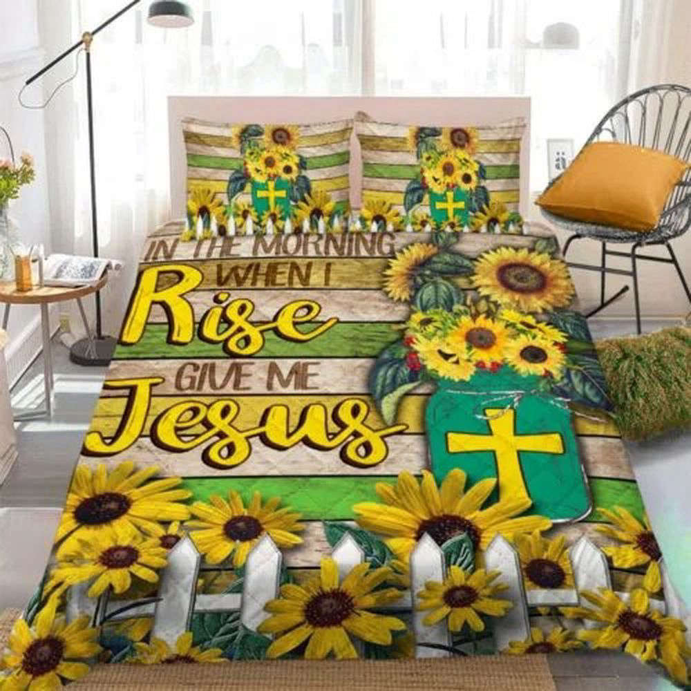 Give Me Jesus Quilt Bedding Set – Start Your Morning with LSNGO10BD Give Me Jesus Quilt Bedding Set – Start Your Morning with LSNGO10BD