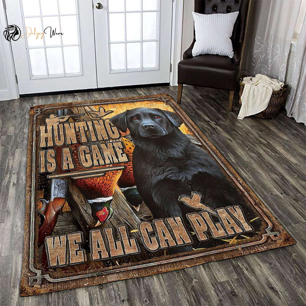 Hunting Is A Game Area Rectangle Rug Washable Rugs Carpet