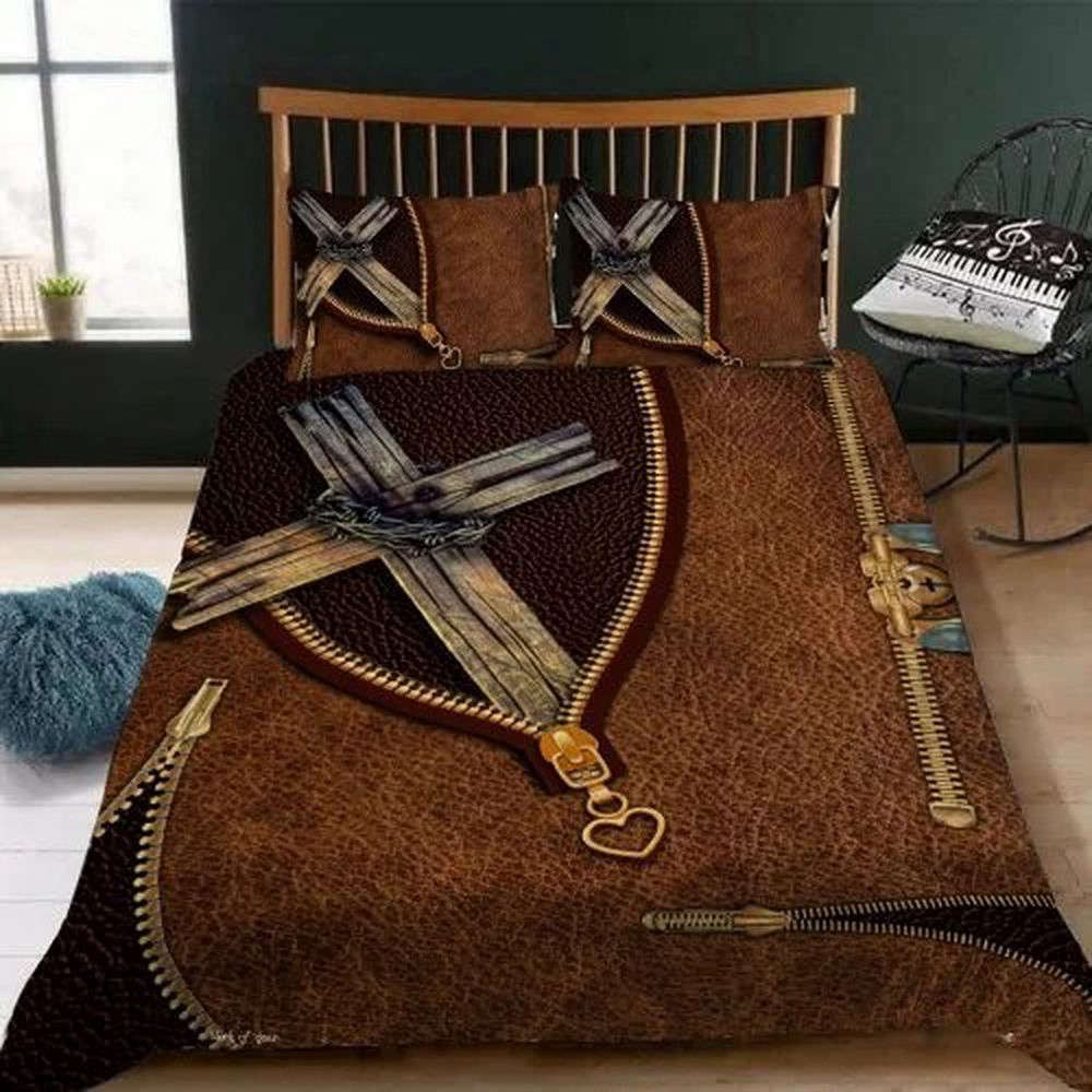 Jesus Christ Zipper 3D Quilt Bedding Set LSNGO04BD – Divine Comfort for Your Bed Jesus Christ Zipper 3D Quilt Bedding Set LSNGO04BD – Divine Comfort for Your Bed