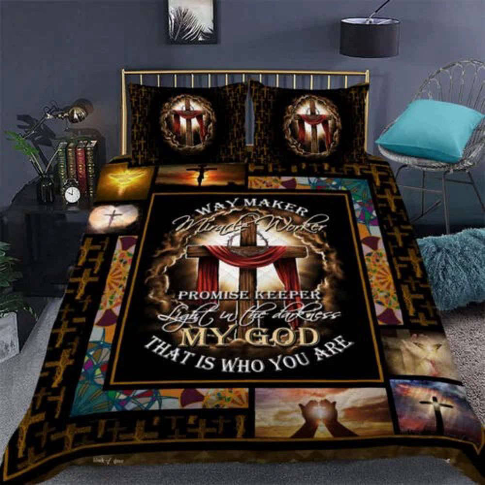 Jesus Christian Quilt Bedding Set – My God Engaging and Divine UXGO14BD Jesus Christian Quilt Bedding Set – My God Engaging and Divine UXGO14BD