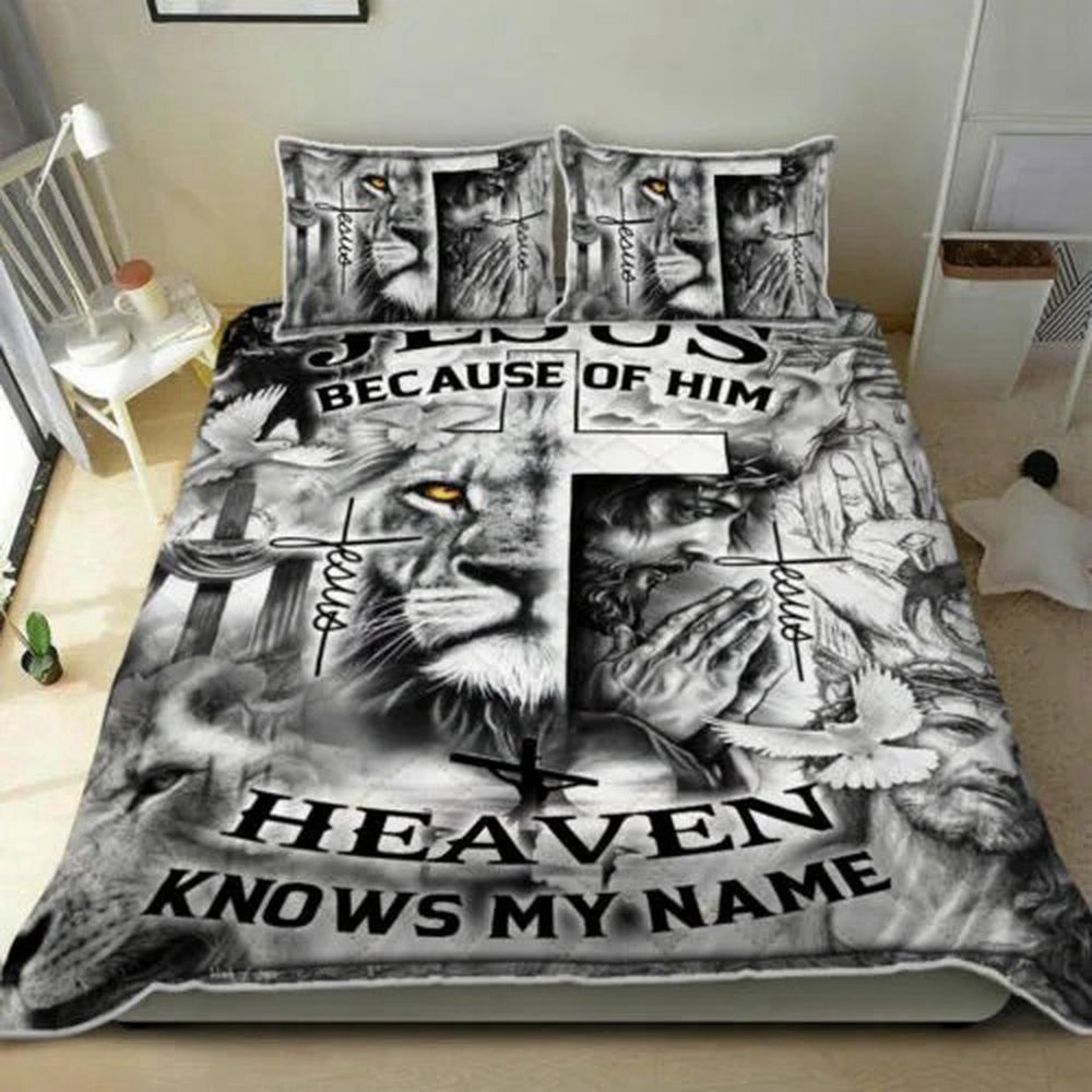 Jesus Heaven Knows My Name Quilt Bedding Set – Engaging & Divine Jesus Heaven Knows My Name Quilt Bedding Set – Engaging & Divine