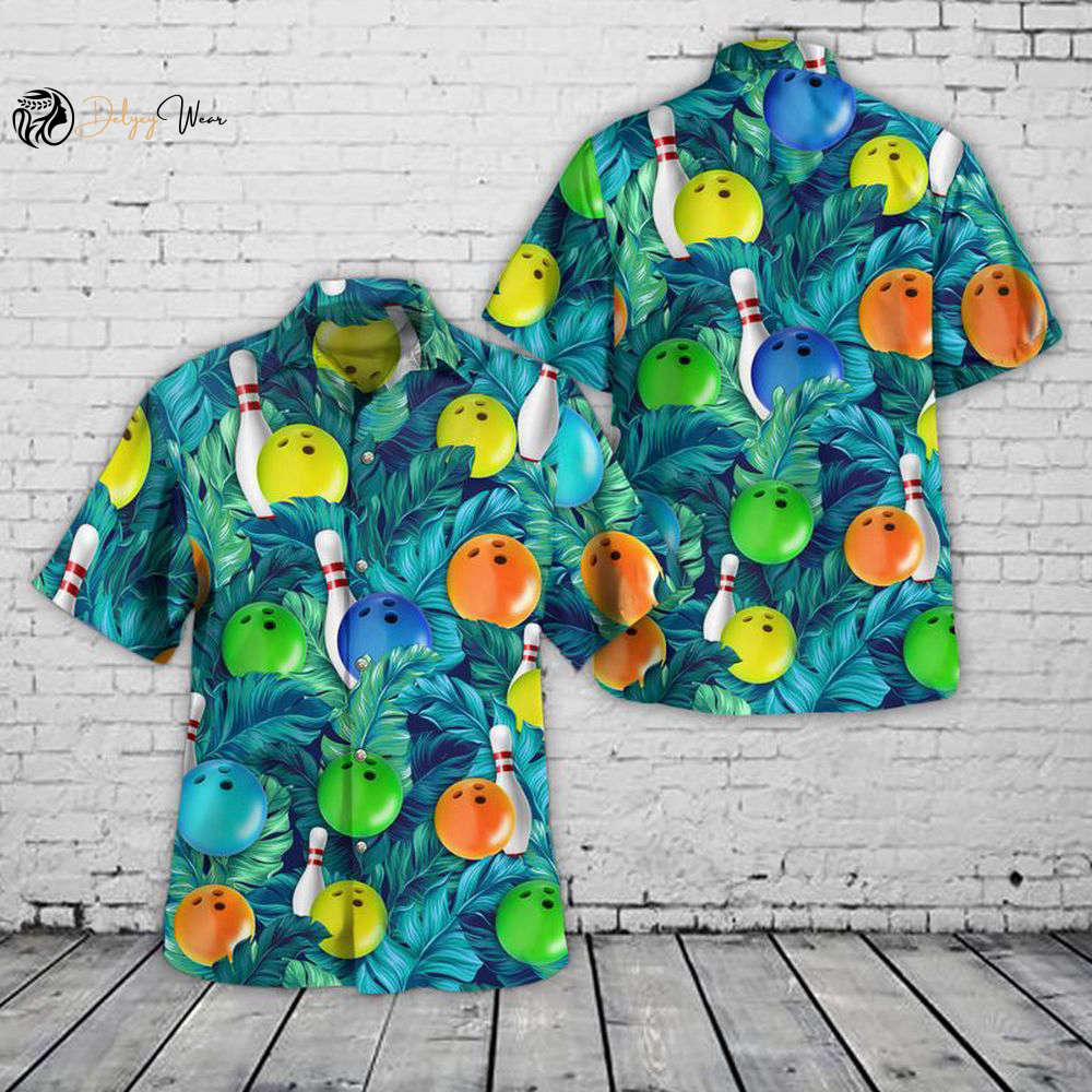 NLSI0212BC10 Bowling Tropical Hawaiian Shirt