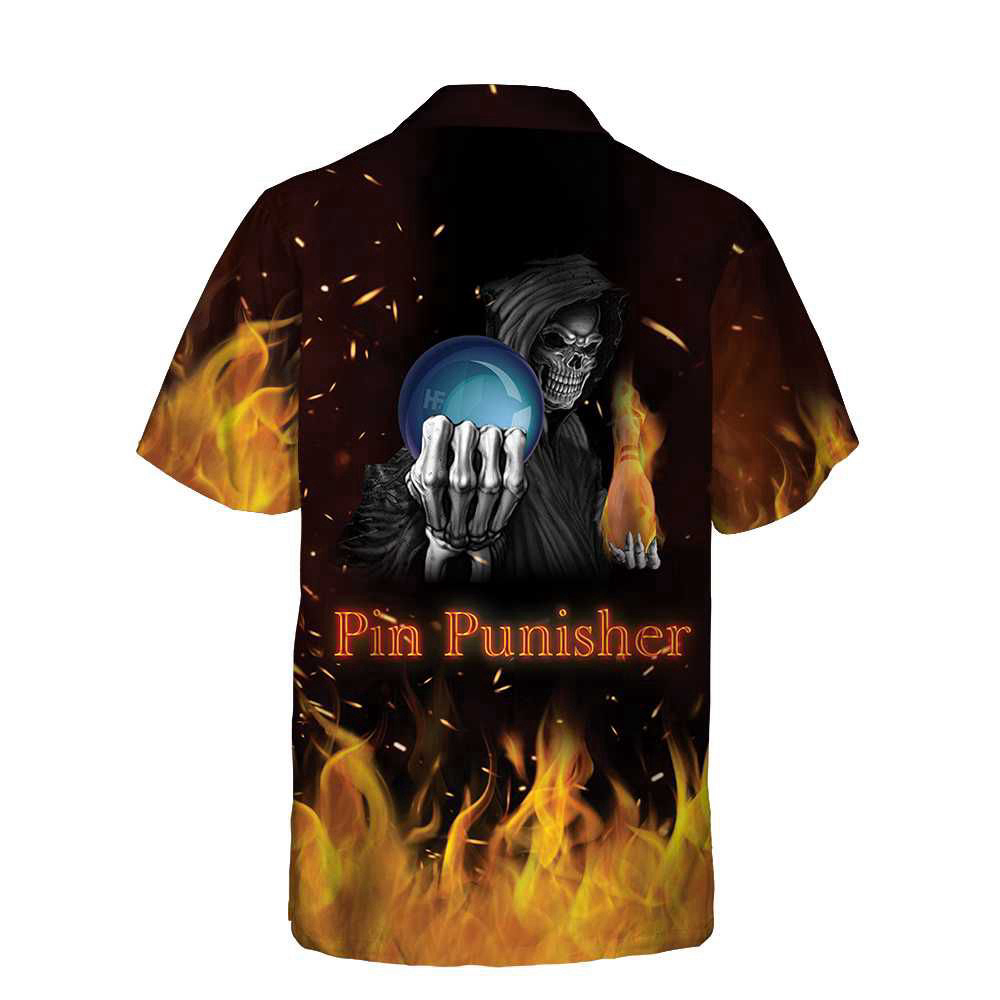 Pin Punisher Bowling Custom Hawaiian Shirt, Personalized Bowling Shirt For Men & Women