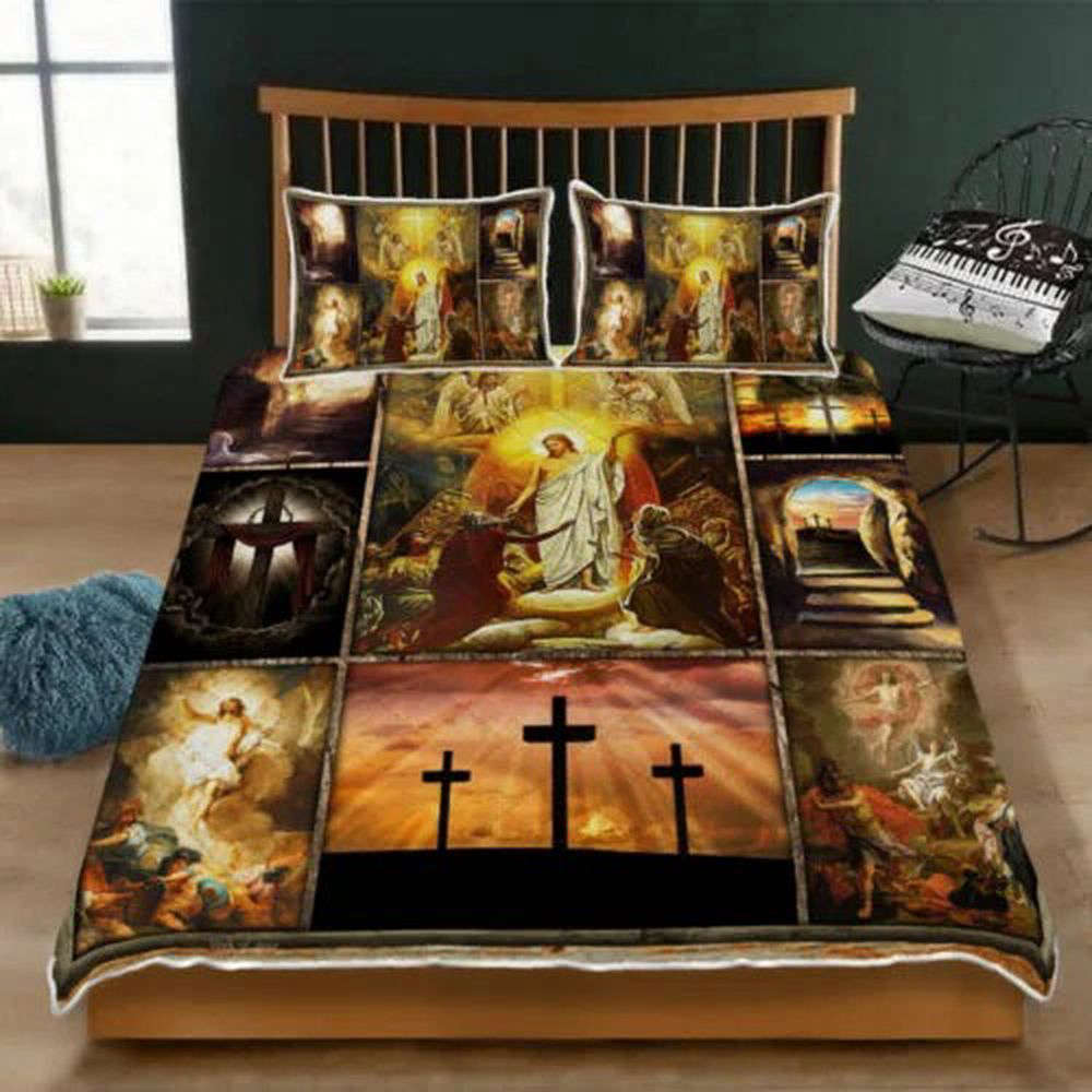 Resurrect Your Bedroom with Easter Quilt Bedding Set: Jesus-inspired Comfort Resurrect Your Bedroom with Easter Quilt Bedding Set: Jesus-inspired Comfort