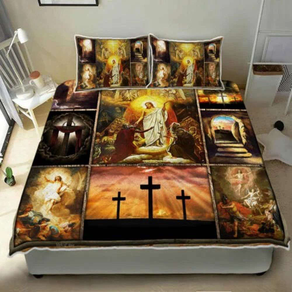 Resurrect Your Bedroom with Easter Quilt Bedding Set: Jesus-inspired Comfort Resurrect Your Bedroom with Easter Quilt Bedding Set: Jesus-inspired Comfort