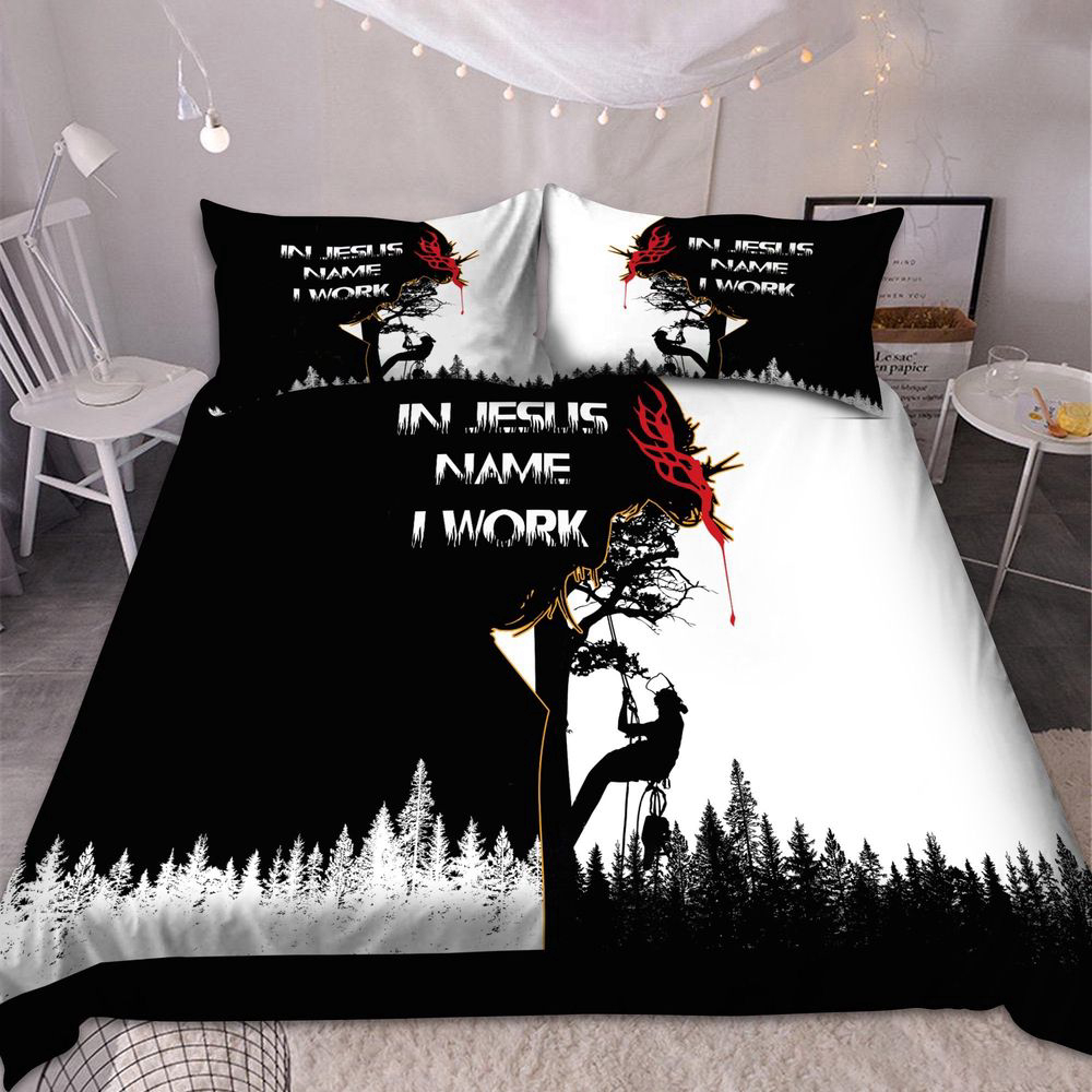 Stunning Arborist Bedding Set – In Jesus Name I Work – Shop MEI