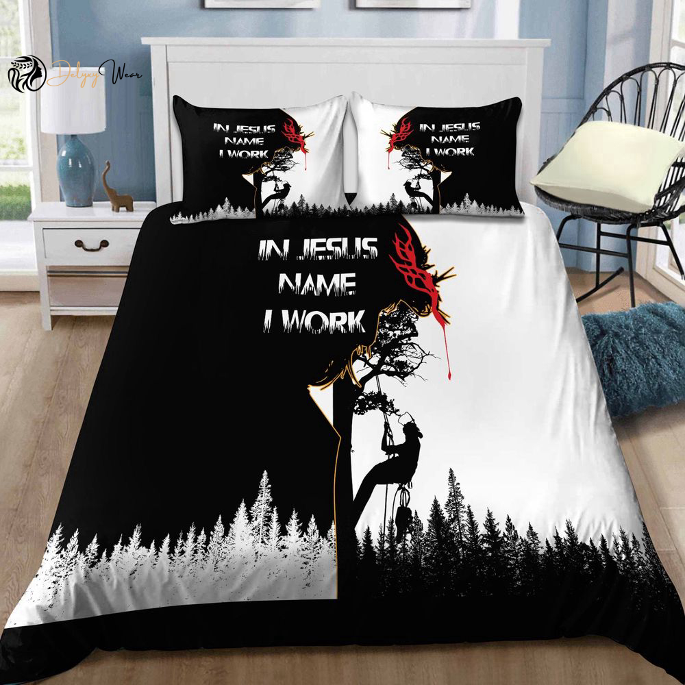 Stunning Arborist Bedding Set – In Jesus Name I Work – Shop MEI
