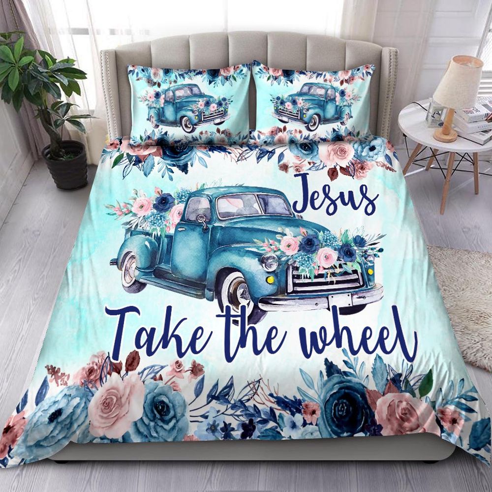 Jesus Take The Wheel Bedding Set – Tmarc Tee HAC: Heavenly Comfort for Your Home
