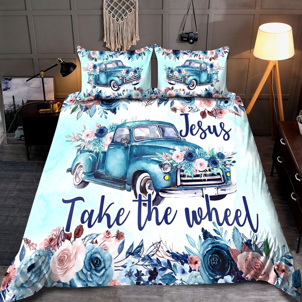 Jesus Take The Wheel Bedding Set – Tmarc Tee HAC: Heavenly Comfort for Your Home