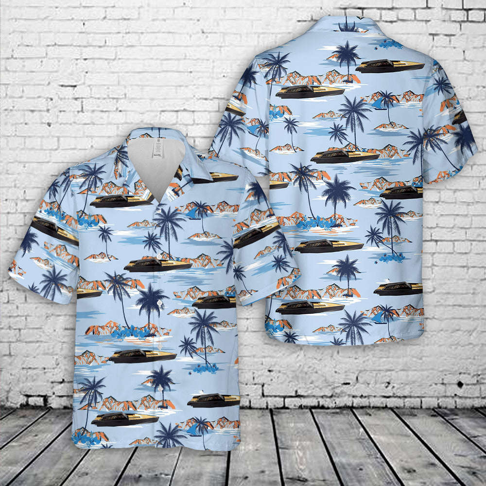 118 Wally Power Yatch Hawaiian Shirt Gift for Men Dad Father Gift for Men Dad Father