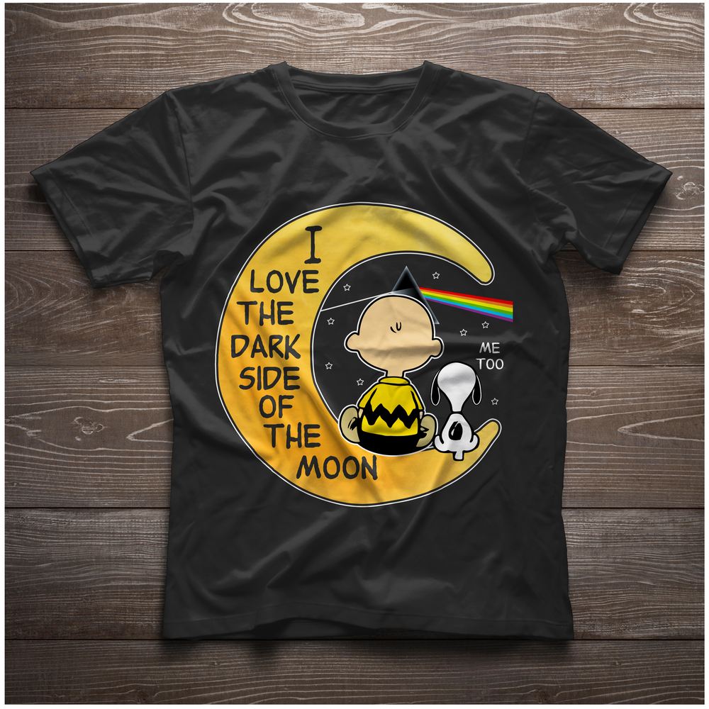 Snoopy I love the dark Side Of the Moon Pink Floyd Shirt Gift for Men Women Fans Gift for Men Women Fans