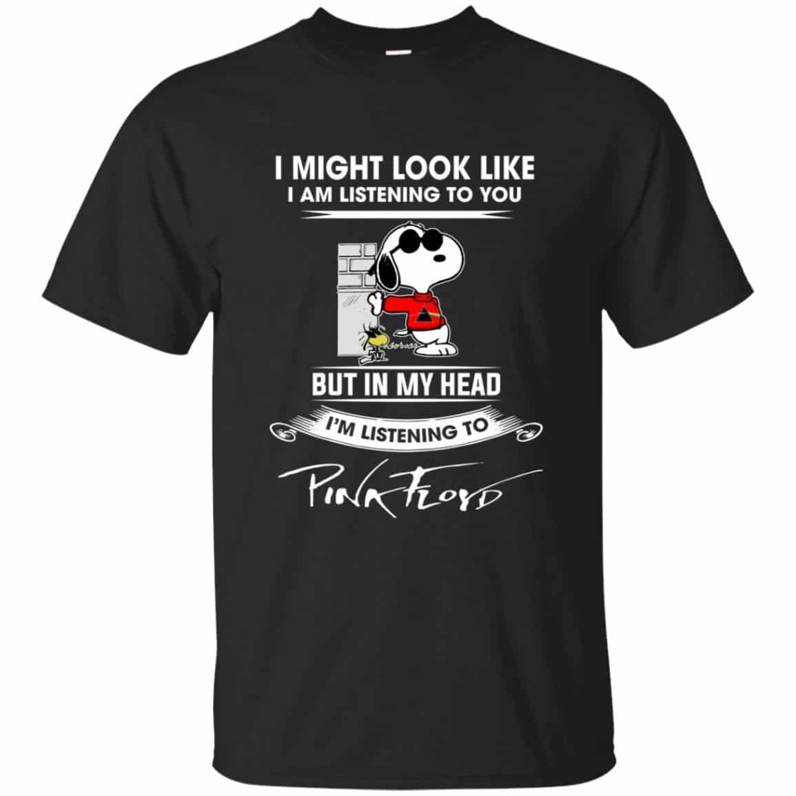 Snoopy I Might Look Like, I’am Listening To You, Listening to Pink floyd Shirt Gift for Men Women Fans Gift for Men Women Fans