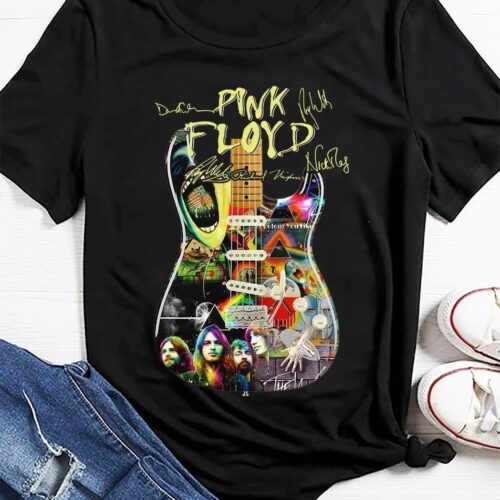 Pink Floyd Guitar Art Sign Shirt Gift for Men Women Fans Gift for Men Women Fans