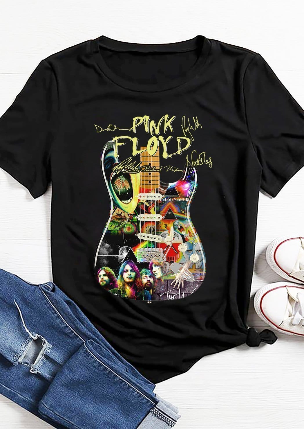 Pink Floyd Guitar Art Sign Shirt Gift for Men Women Fans Gift for Men Women Fans Pink Floyd Guitar Art Sign Shirt Gift for Men Women Fans Gift for Men Women Fans