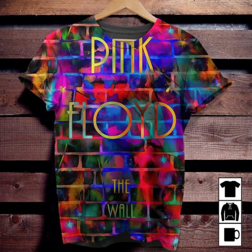 Pink Floyd The Wall Water Painting Shirt Gift for Men Women Fans Gift for Men Women Fans