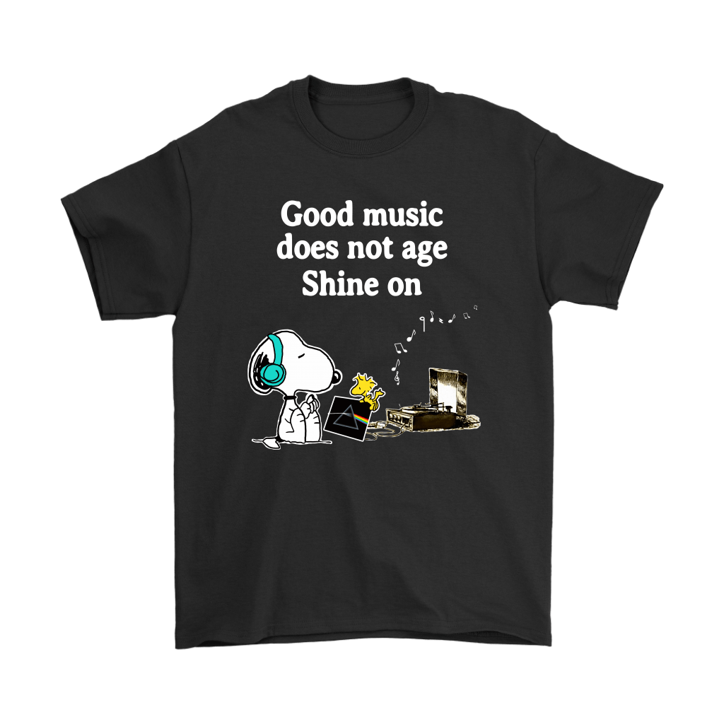 Good Music Does Not Age Shine On Pink Floyd Snoopy Shirt Gift for Men Women Fans Gift for Men Women Fans