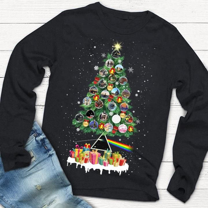 Pink Floyd Dark Side Of The Moon Christmas Ornament Shirt Gift for Men Women Fans Gift for Men Women Fans