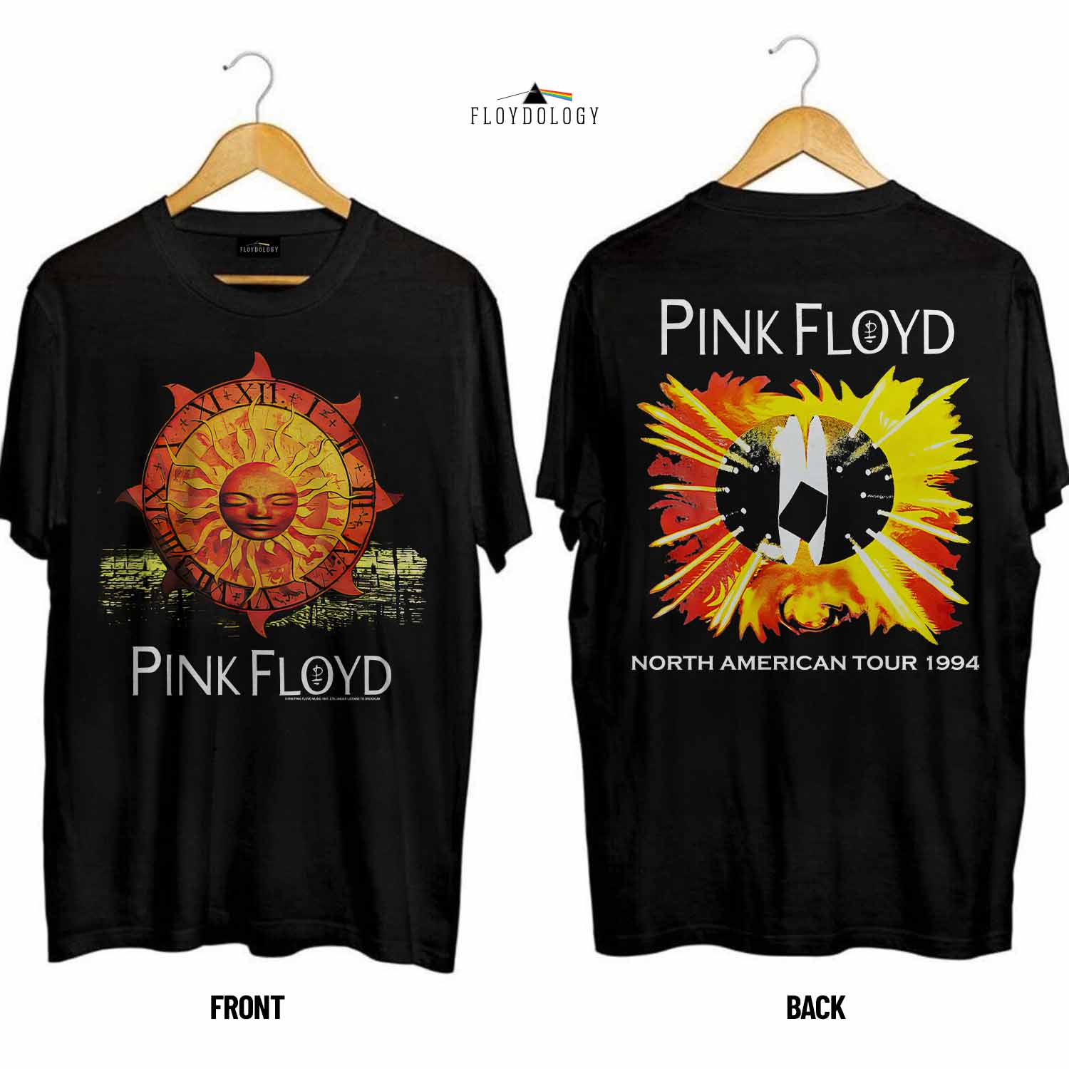 Justin Bieber Pink Floyd North American Tour 1994 Sun Dial Clock Shirt Gift for Men Women Fans Gift for Men Women Fans